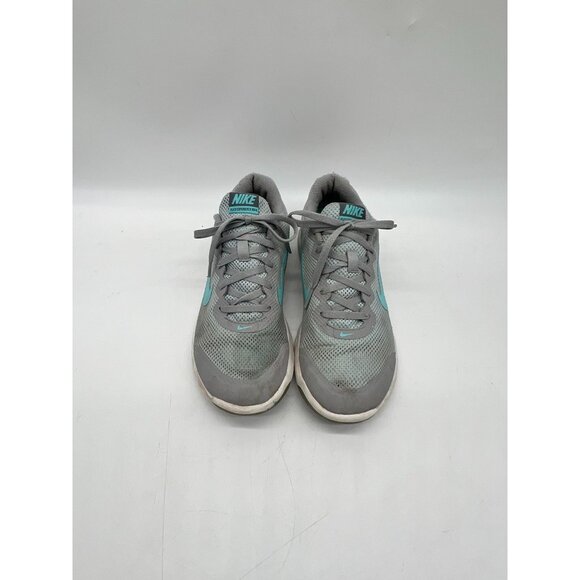 Nike Womens Flex Experience RN 4 Running Shoes Size 8.5 Gray Teal Mesh Lace Up - Picture 2 of 11